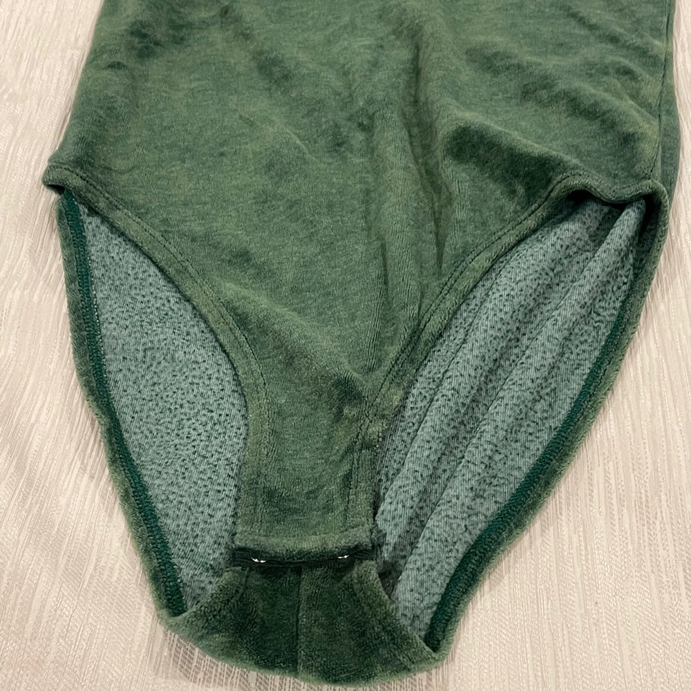 Velvet Green Razor Bodysuit - Picture 3 of 4